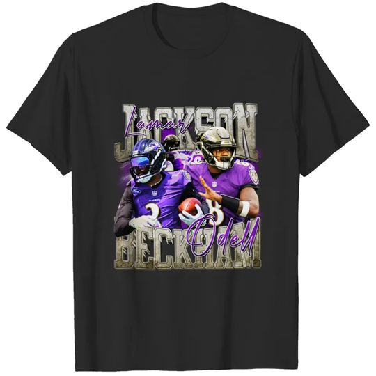 Discover Lamar Jackson OBJ Odell Beckham Jr Baltimore Football Shirt