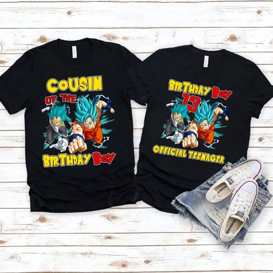 Discover Personalized Dragon Ball Z Birthday Shirt
