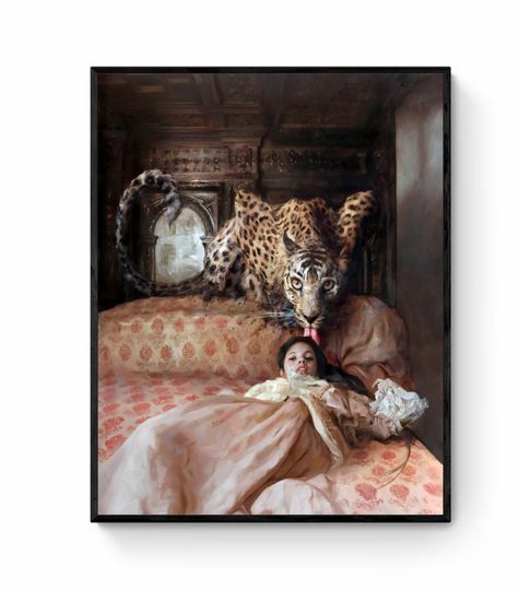Discover The English Bed | Guillermo Lorca Premium Matte Vertical Poster