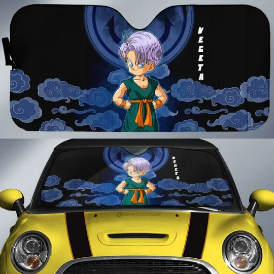 Discover Trunks Car Sunshade Anime Dragon Ball Car Accessories
