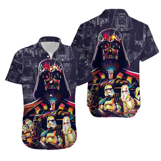 Discover Villain Warrior Hawaiian Shirt, Space Galactic Aloha Shirt
