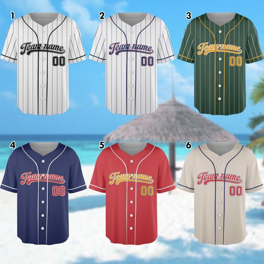 Discover Personalized Baseball Team Collection, Personalized Baseball Jersey