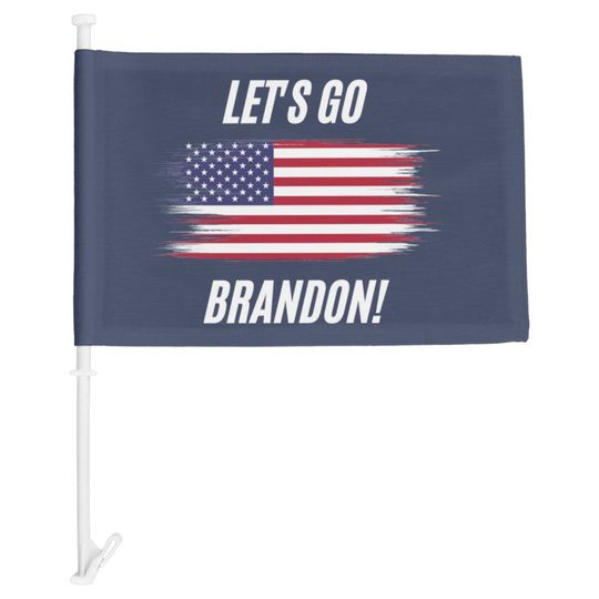 Discover Lets Go Brandon! FJB! Car Flag