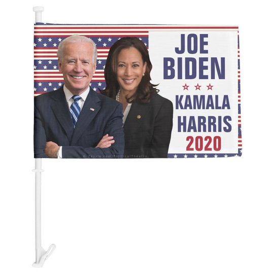 Discover Joe Biden Kamala Harris 2020 US President Photo Car Flag