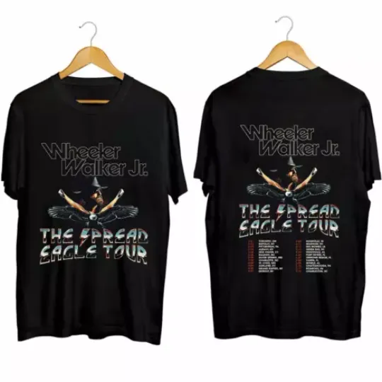 Discover Wheeler Walker, Jr. The Spread Eagle Tour 2024 T-Shirt