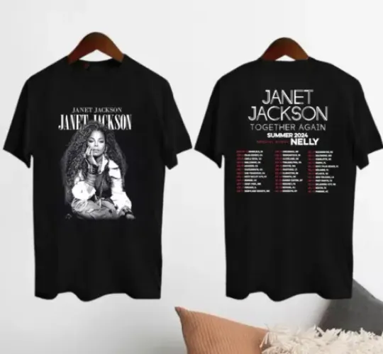 Discover Janet Jackson Together Again Summer 2024 Tour T-Shirt