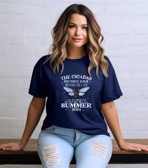 Discover The Cicadas Reunion Tour 2024 , Limited Edition Cicada Concert Tee, Cicadas Reunion Tour