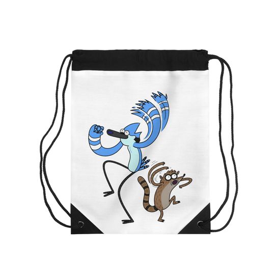 Discover Regular Show Drawstring Bag, Gifts for Friends
