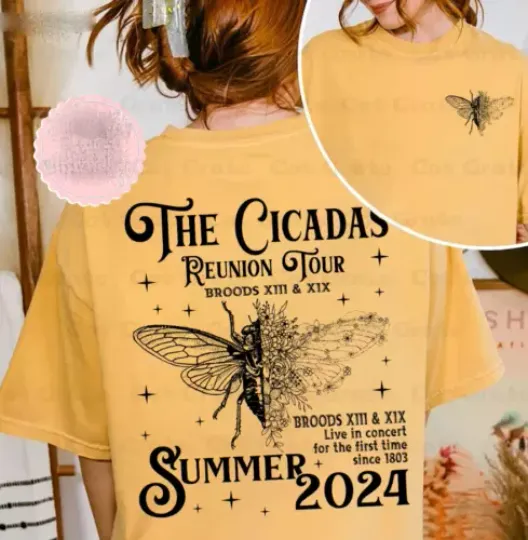 Discover Cicada Concert Tour Shirt Year Of Cicada Tshirt Insect Bug Tshirt Unisex
