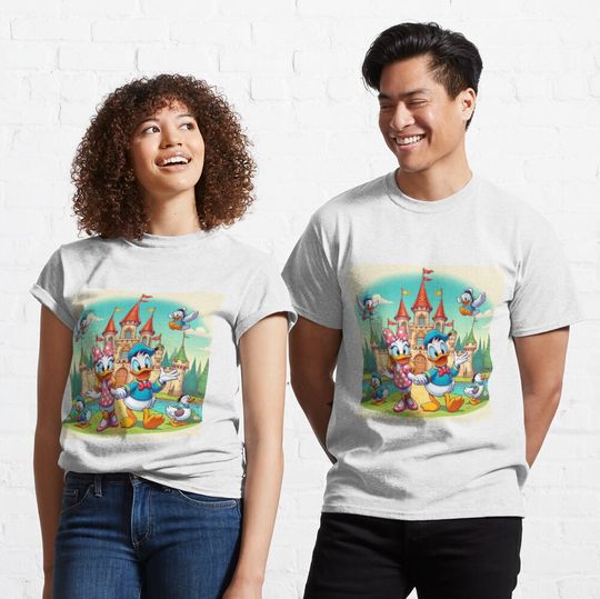 Discover Daisy and Donald Walk with Angel Ducklings Classic T-Shirt