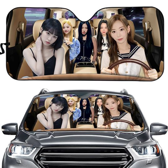 Discover Le Sserafim Member Kpop Car Sun Shade