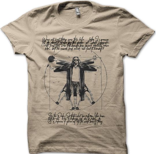 Discover The Dude Vitruvian Man The Big Lebowski Jeff Walter