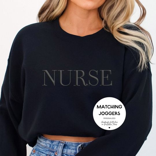 Discover Embossed Nurse Graduation Gift Sweatshirt