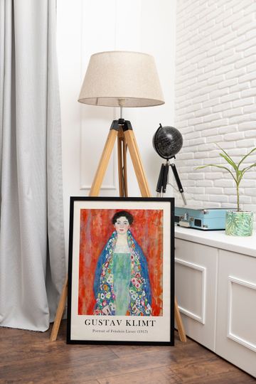 Discover Gustav Klimt Printtable Portrait Of Frulein Lieser Wall Art / Home Decor - Gustav Klimt Art, Vintage Poster