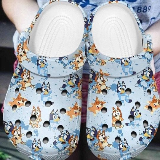 Discover Personalized BlueyDad Family Birthday Clog Shoes