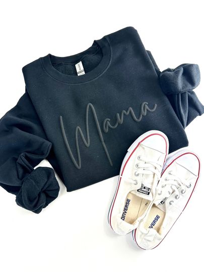 Discover Embossed Mama Sweatshirt, Puff Print Mama Sweatshirt, Mothers Day Gift for Mom