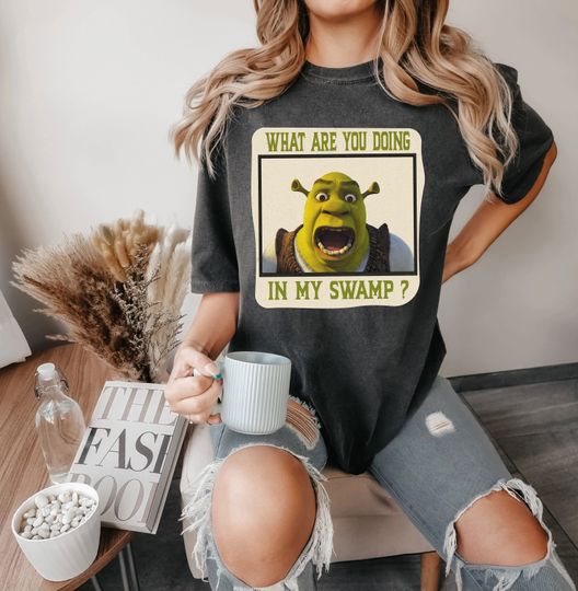 Discover Shrek Face Shirt What Are You Doing in My Swamp Shirt, I'm Swamped Shirt, Funny Shrek Shirt
