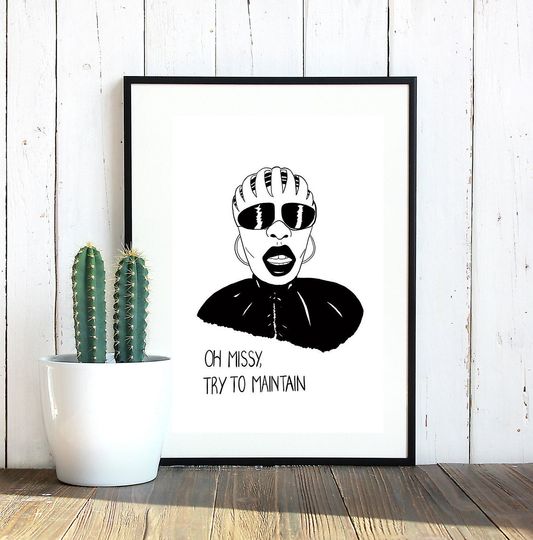 Discover Missy Elliott A4 Poster Print/ Self Love/ Self Care/The Rain/ Supa Dupa Fly