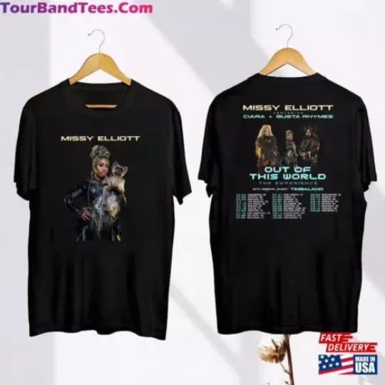 Discover Missy Elliott Out Of This World 2024 Tour Shirt Rap Music Fan Gift Classic