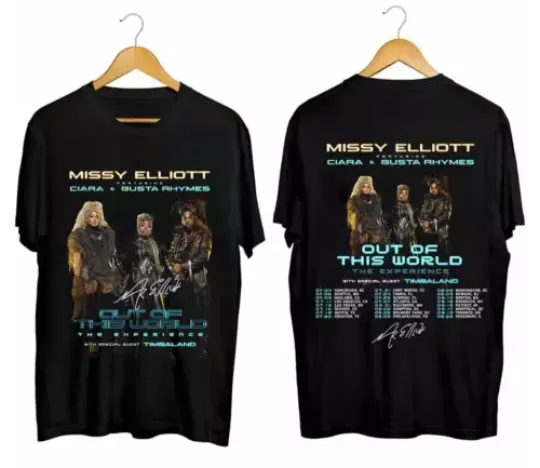 Discover Missy Elliott Out of This World 2024 Tour Signature T-Shirt