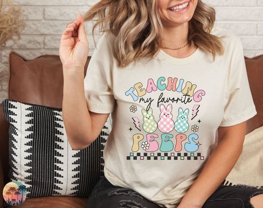 Discover Teaching My Favorite Peeps Shirt,Easter Teacher Shirt, Easter Gift, Teacher Shirt