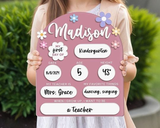 Discover Acrylic First Day of School Photo Prop