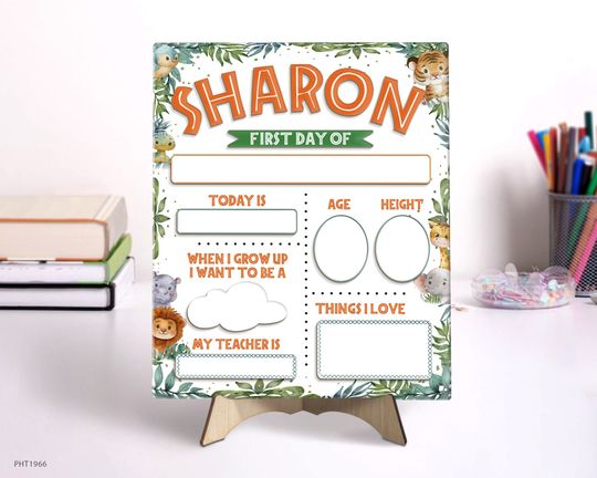 Discover Back to School Sign - First Day of School