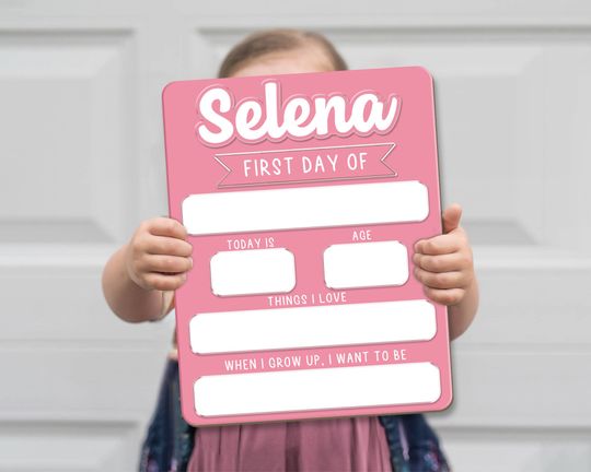 Discover Interchangeable Acrylic School Sign, Custom First and Last Day of School Board