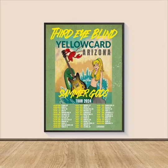 Discover Third Eye Blind Tour Summer Gods 2024 Poster