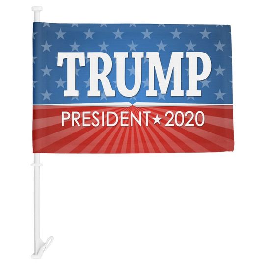 Discover Donald Trump 2020 - iconic stars red stripes Car Flag
