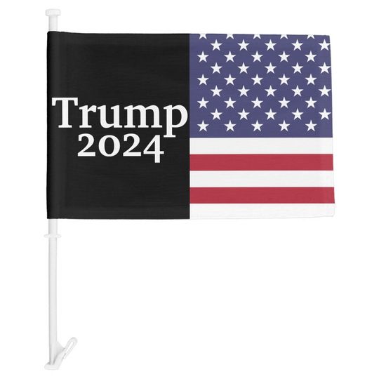 Discover Black Donald Trump 2024 American Flag