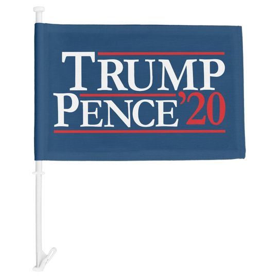 Discover Trump Pence 2020 - Vintage Reagan Design Car Flag