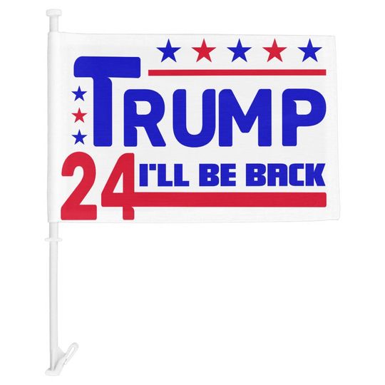 Discover Trump 2024 presidential election Car Flag