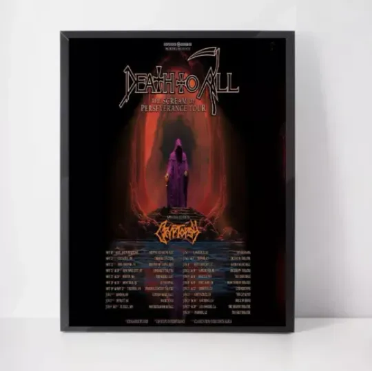 Discover Death To All - The Scream of Perseverance Tour 2024 Poster