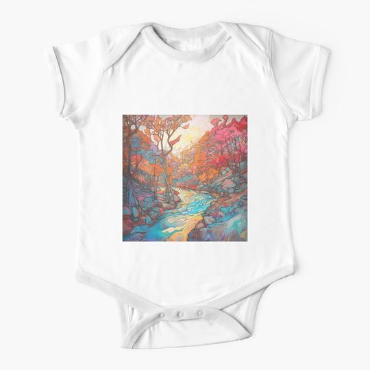 Discover "Metallic Oasis" Baby Onesies