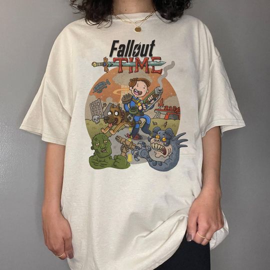 Discover Falllout X Adventure Time shirt, Vault  Tec Boy shirt, Nuka Cola Vintage Shirt, Falllout Vintage Shirt