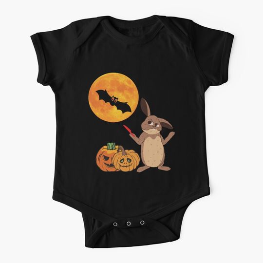 Discover Mean Bunny Halloween Baby Onesies