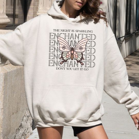 Discover Vintage Enchanted Hoodie, The Night Is Sparkling Hoodie, Speak Now Hoodie