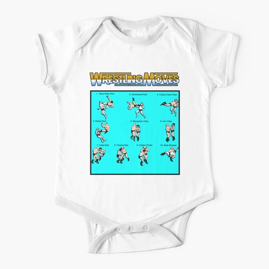 Discover Wrestling Moves Baby One-Piece