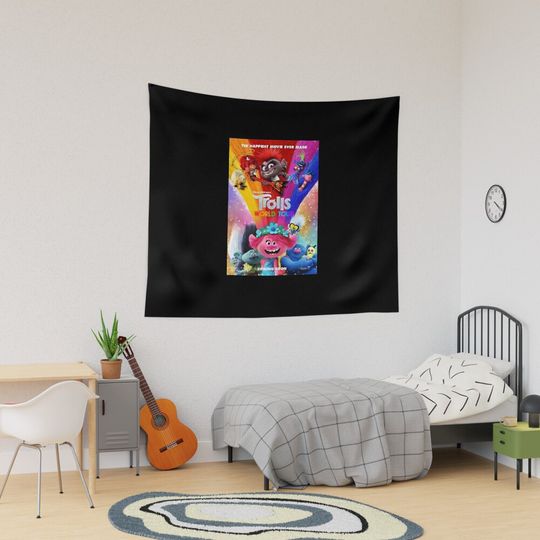 Discover Trolls World Tour Poster Tapestry