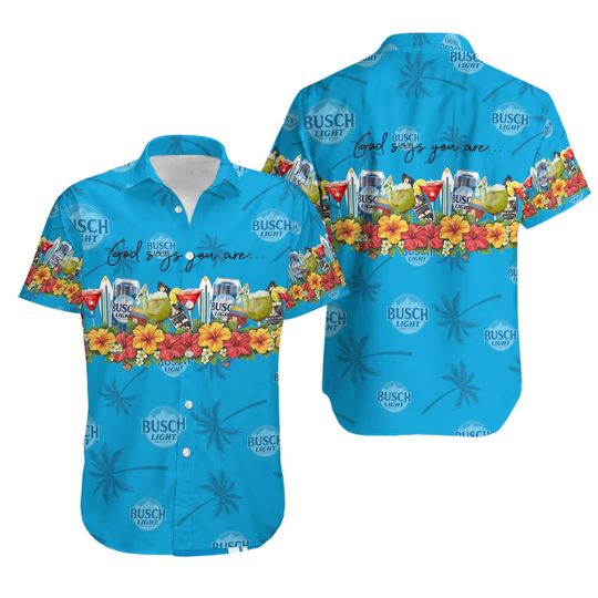 Discover 2022 3D Light Beer Button Shirt And Shorts Set