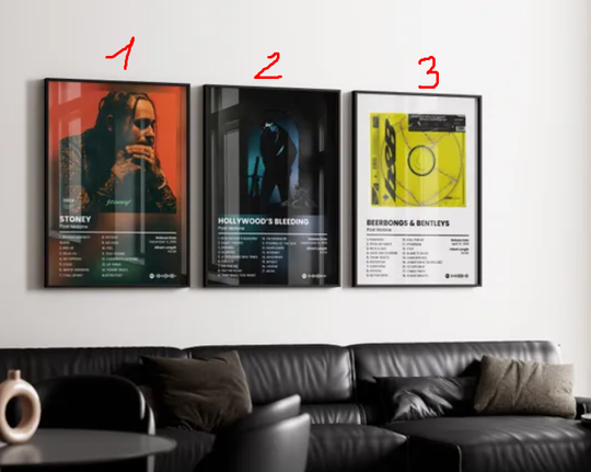 Discover Post Malone Cover Poster , Rap Classics Poster, Hip Hop Poster, Cover Art Print