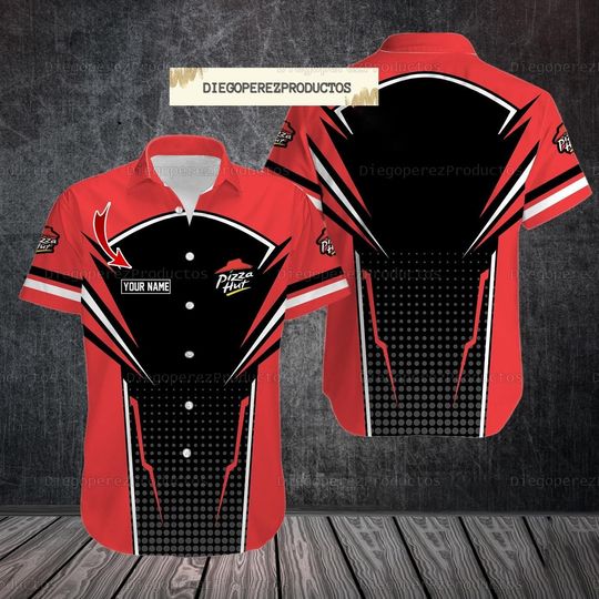 Discover Personalized Pizza Hut Hawaii Button Up Shirt