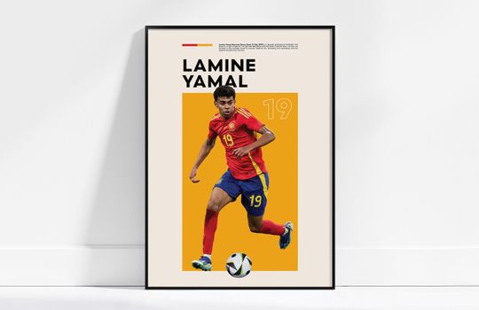 Discover Lamine Yamal Poster Gift for Soccer Lover Unframed poster available in 7 sizes