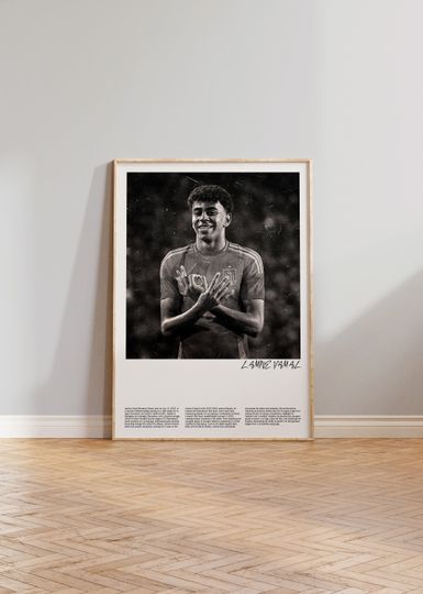 Discover Lamine Yamal Poster | Vintage Scratched Print | Spanish National Team