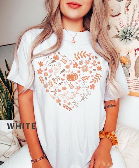 Discover Thankful Shirt, Thankful Tee for Women, Thanksgiving shirt, Fall Shirts Women