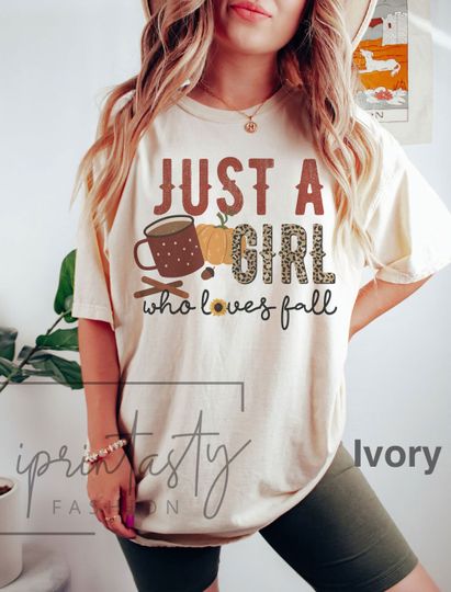 Discover Just a Girl Who Loves Fall Shirt