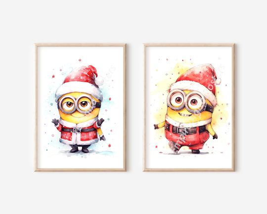 Discover Christmas Minions Posters - Ready to Print, Christmas Decoration