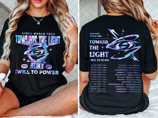 Discover Ateez World Tour Themed Tour Shirt