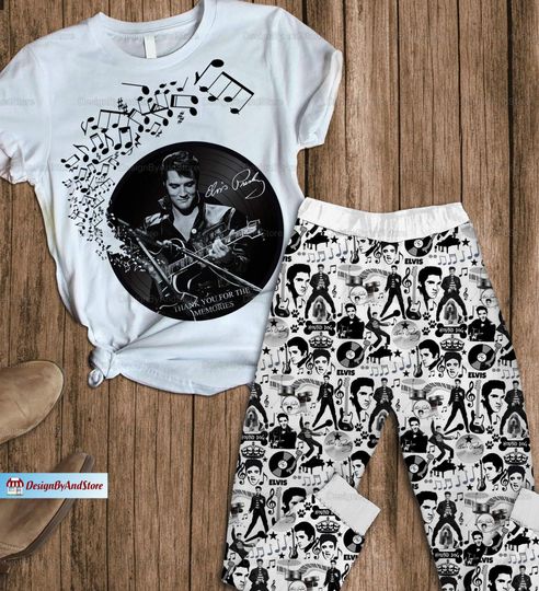 Discover Elvis Presley Pajama Set - Holiday Apparel